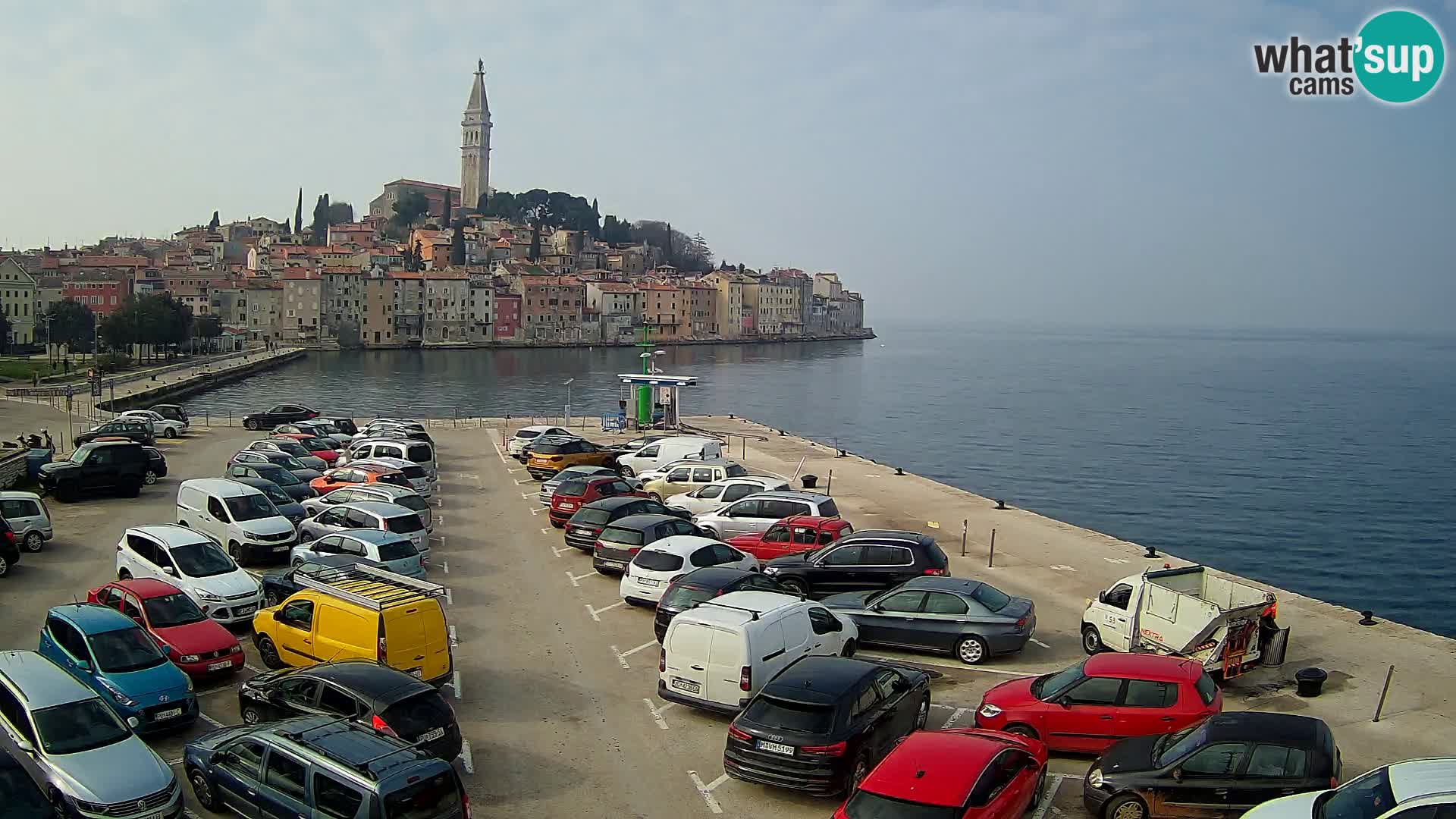 Spletna kamera Rovinj panorama mesta | Istra