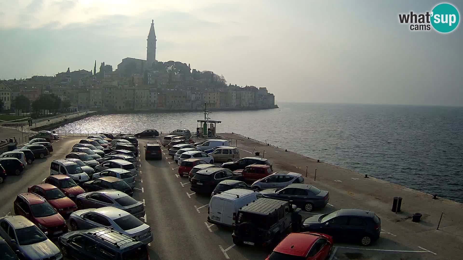 Spletna kamera Rovinj panorama mesta | Istra