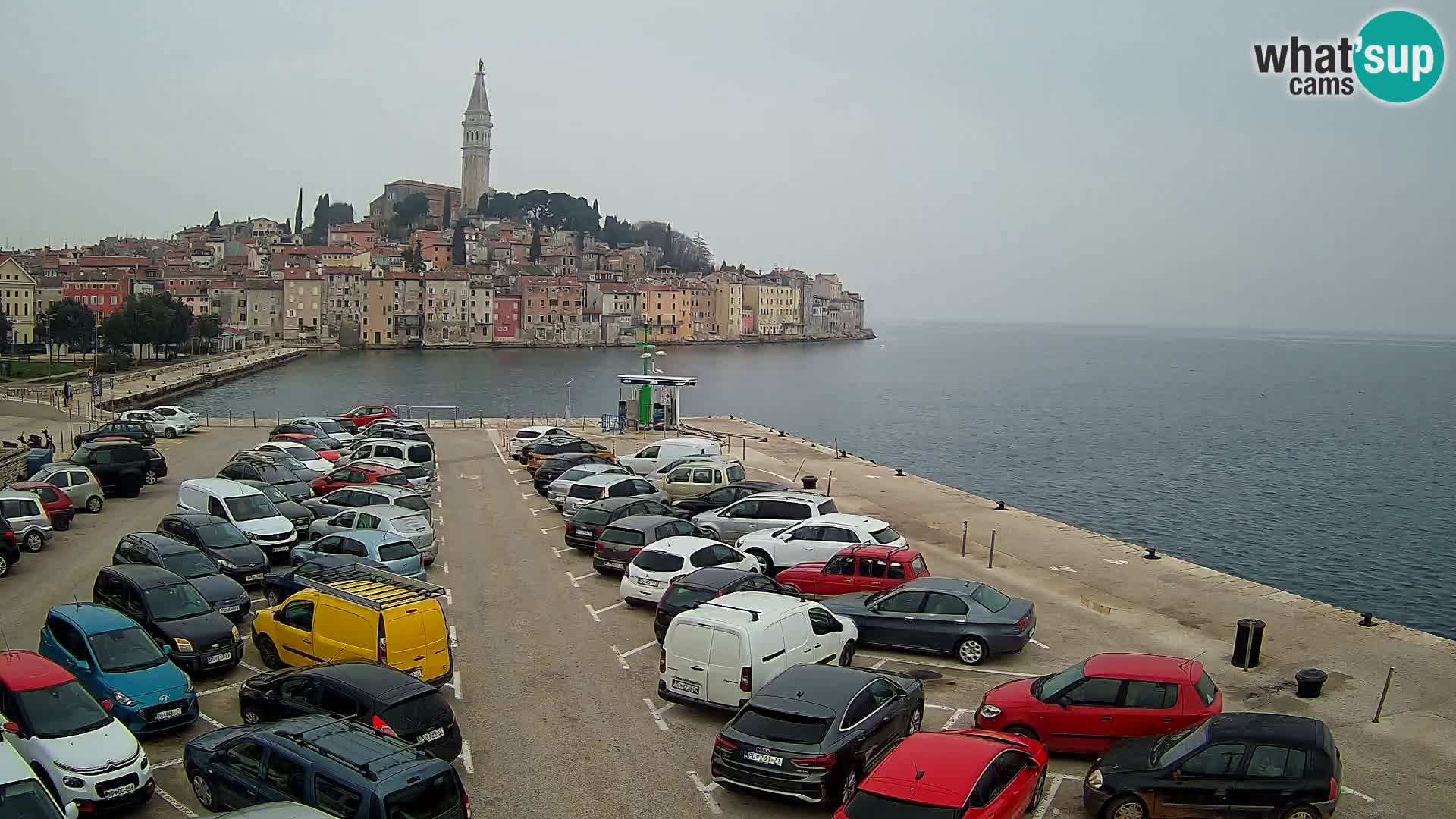 Webcam live Rovinj panorama de la ville | Istrie