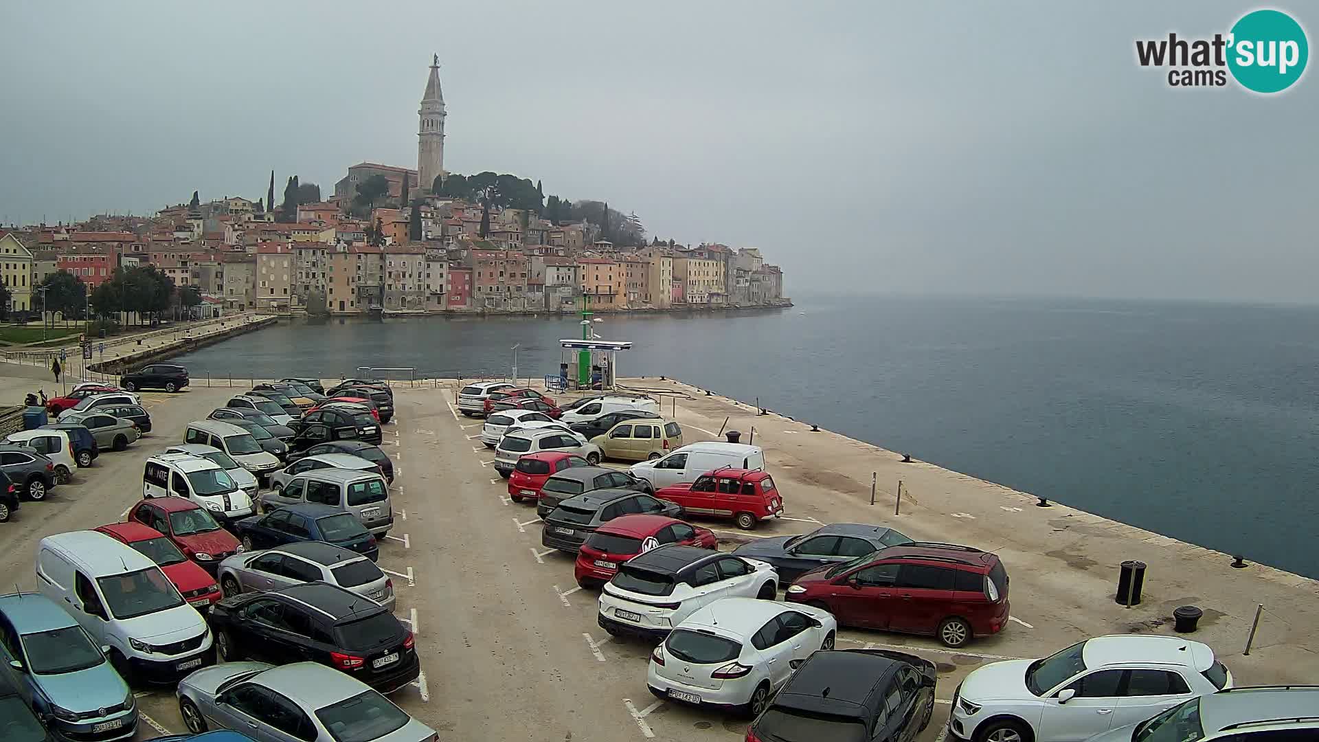 Webcam live Rovinj panorama de la ville | Istrie