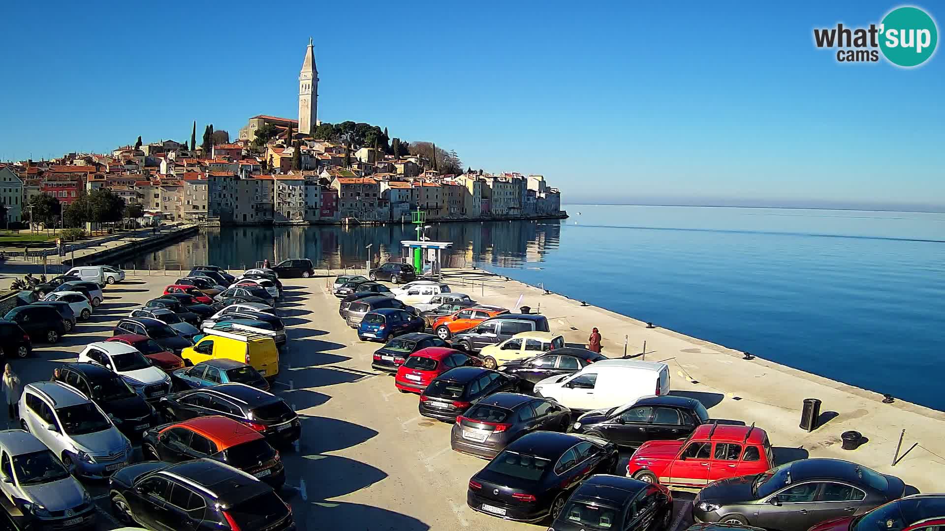 Web kamera Rovinj panorama grada