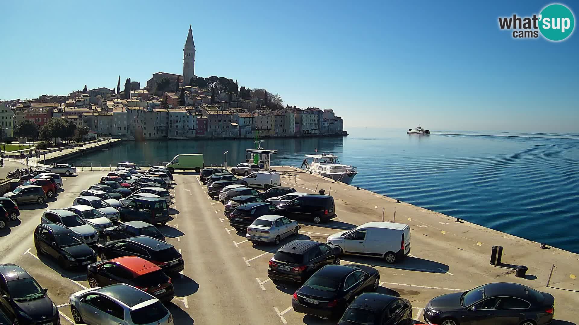 Webcam live Rovinj panorama de la ville | Istrie