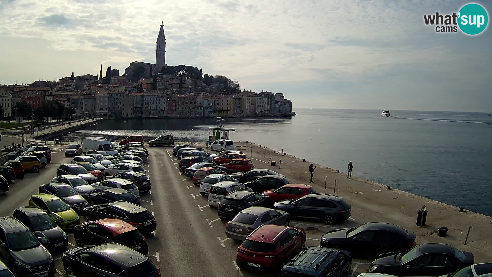 Spletna kamera Rovinj panorama mesta | Istra