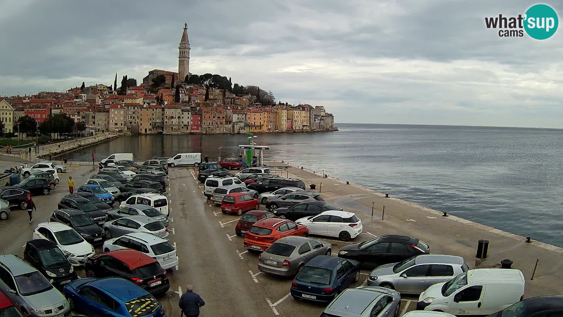 Webcam live Rovinj panorama de la ville | Istrie