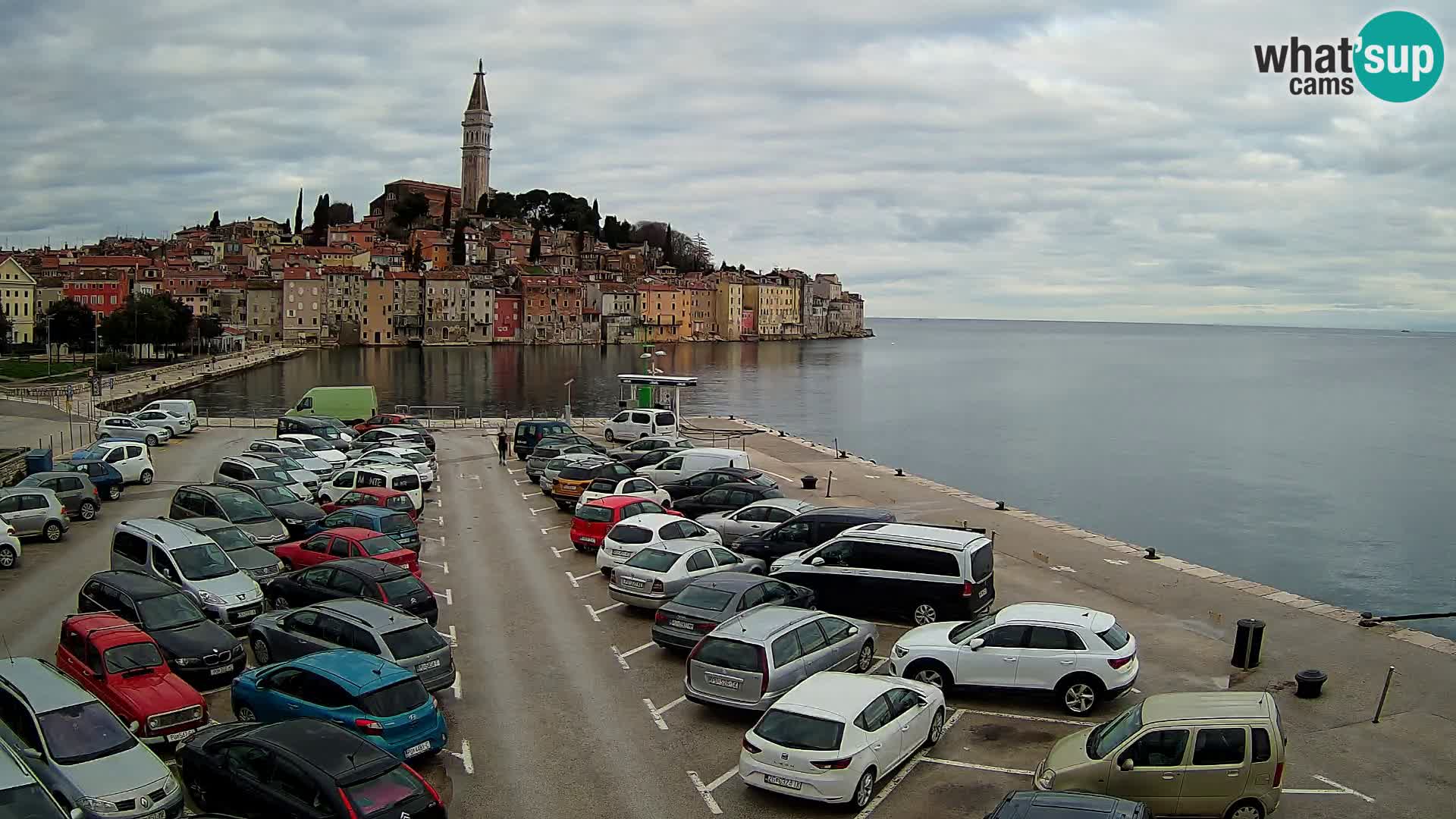 Spletna kamera Rovinj panorama mesta | Istra