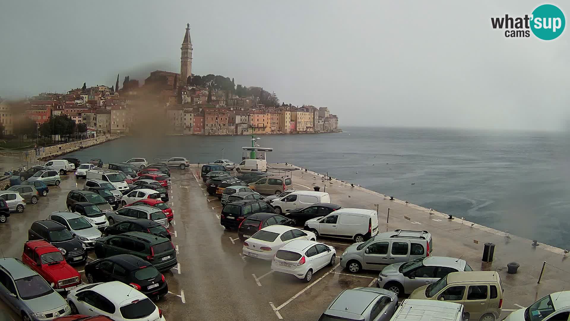 Spletna kamera Rovinj panorama mesta | Istra