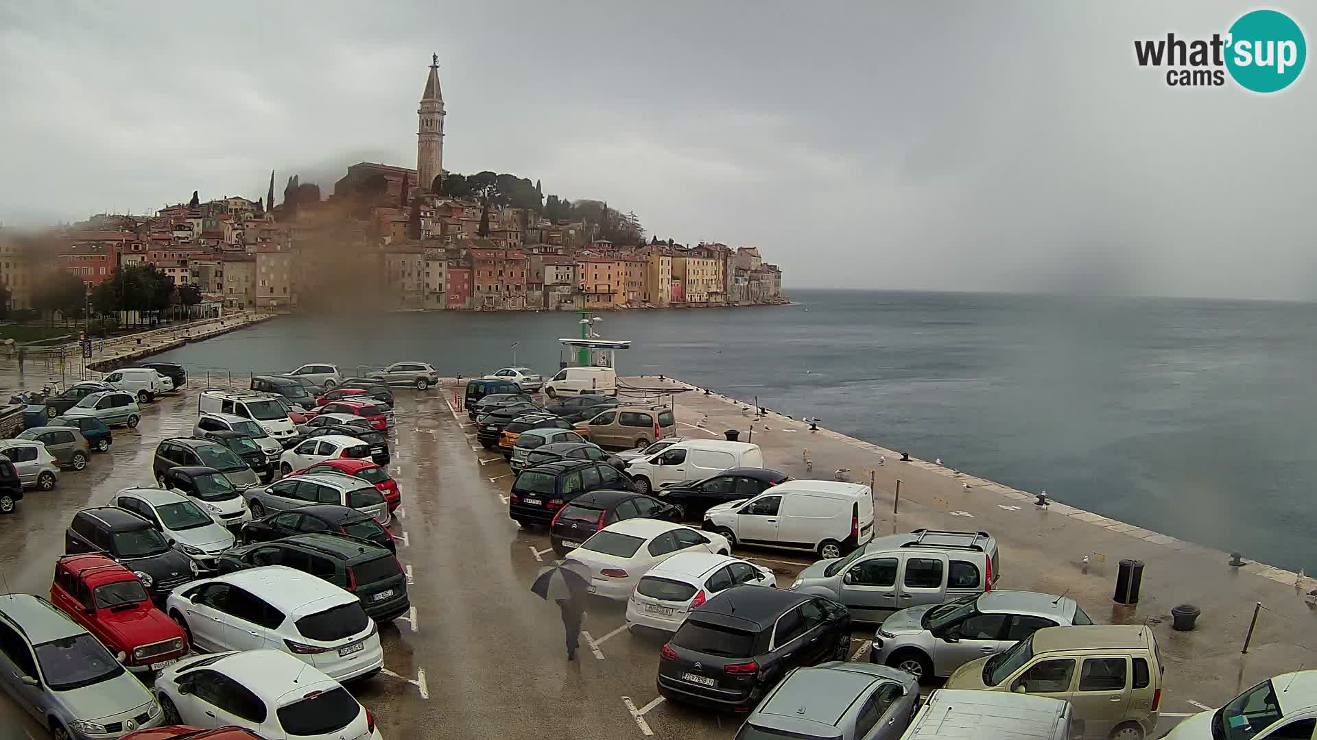 Spletna kamera Rovinj panorama mesta | Istra