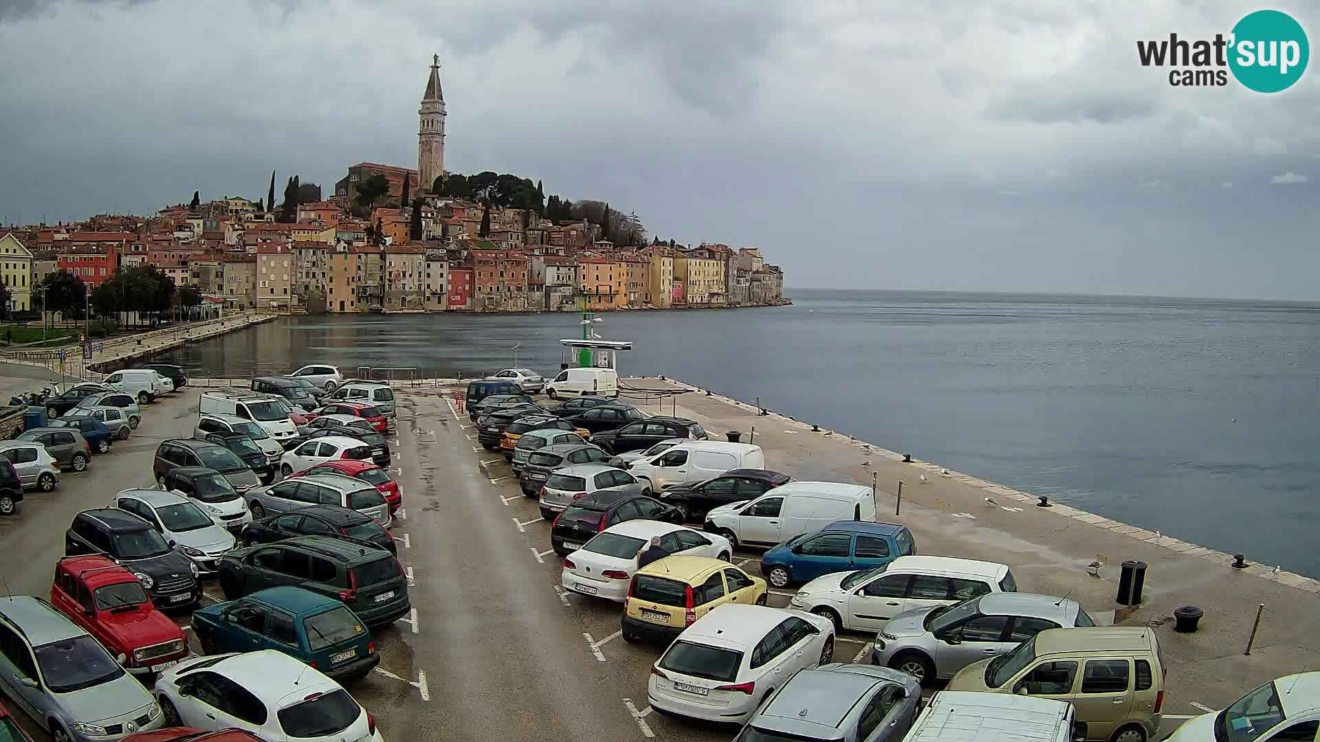 Webcam live Rovinj panorama de la ville | Istrie