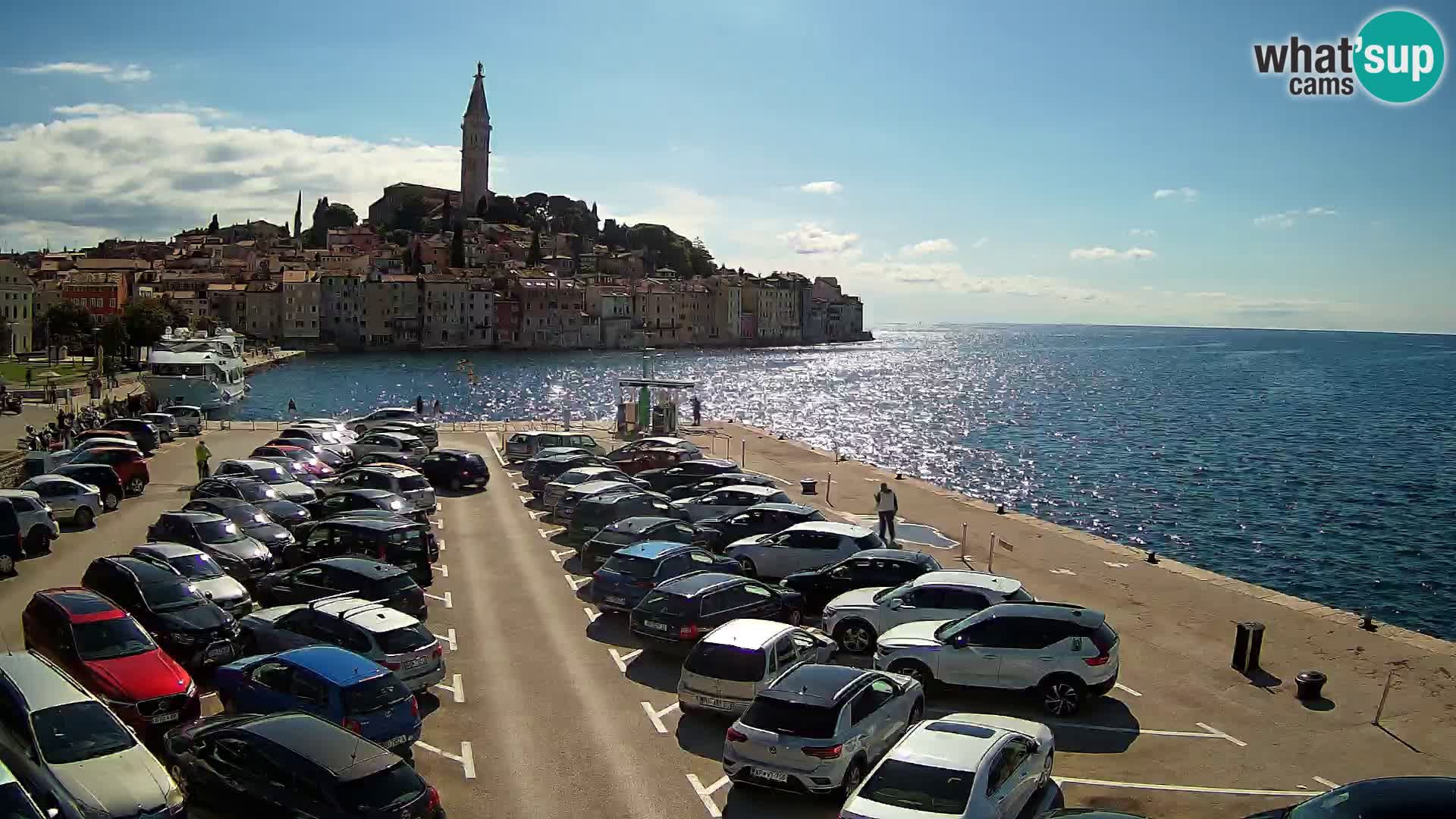 Webcam live Rovinj panorama de la ville | Istrie