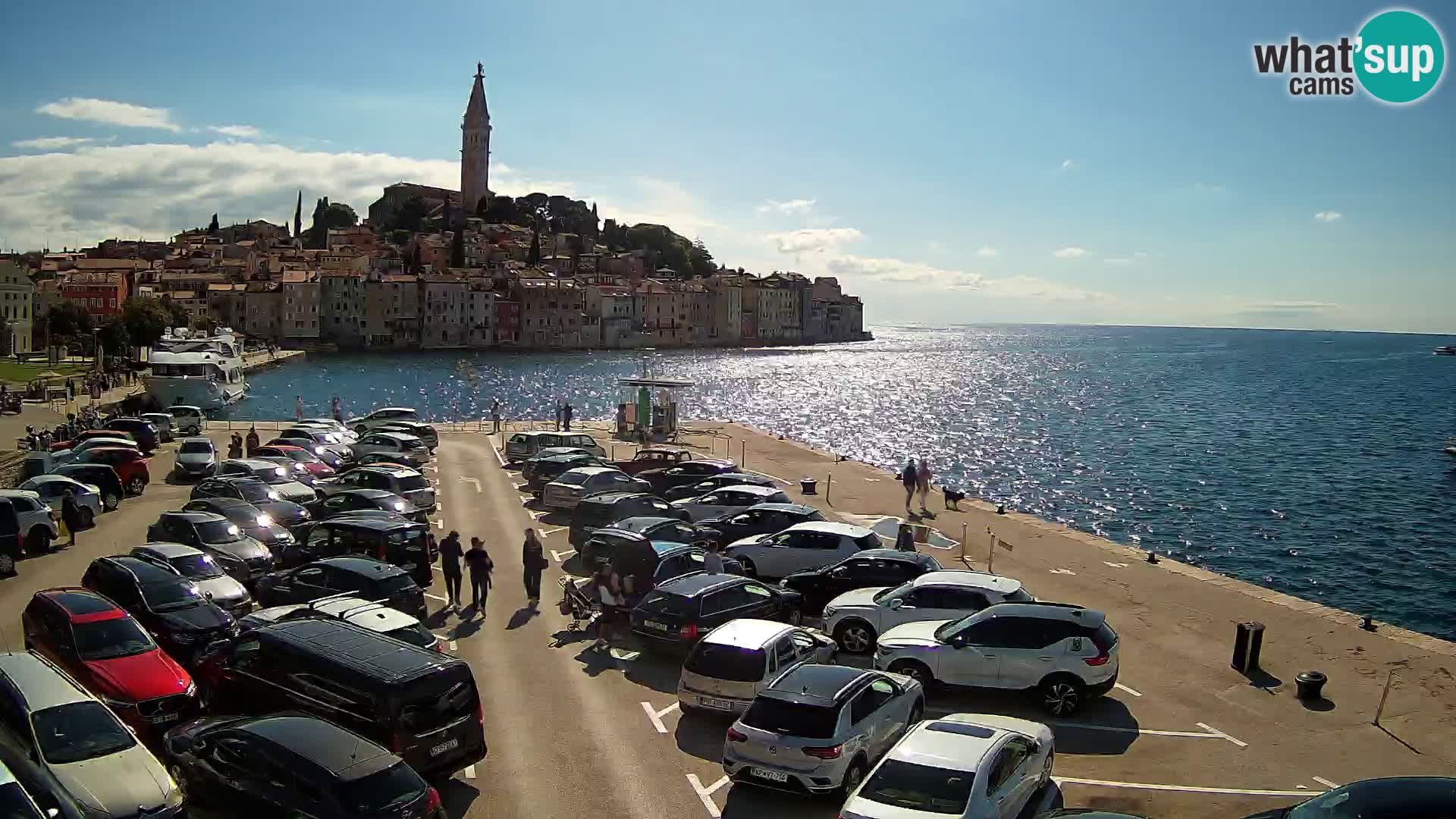 Webcam live Rovinj panorama de la ville | Istrie