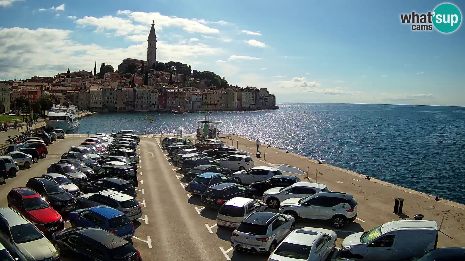 Webcam live Rovinj panorama de la ville | Istrie
