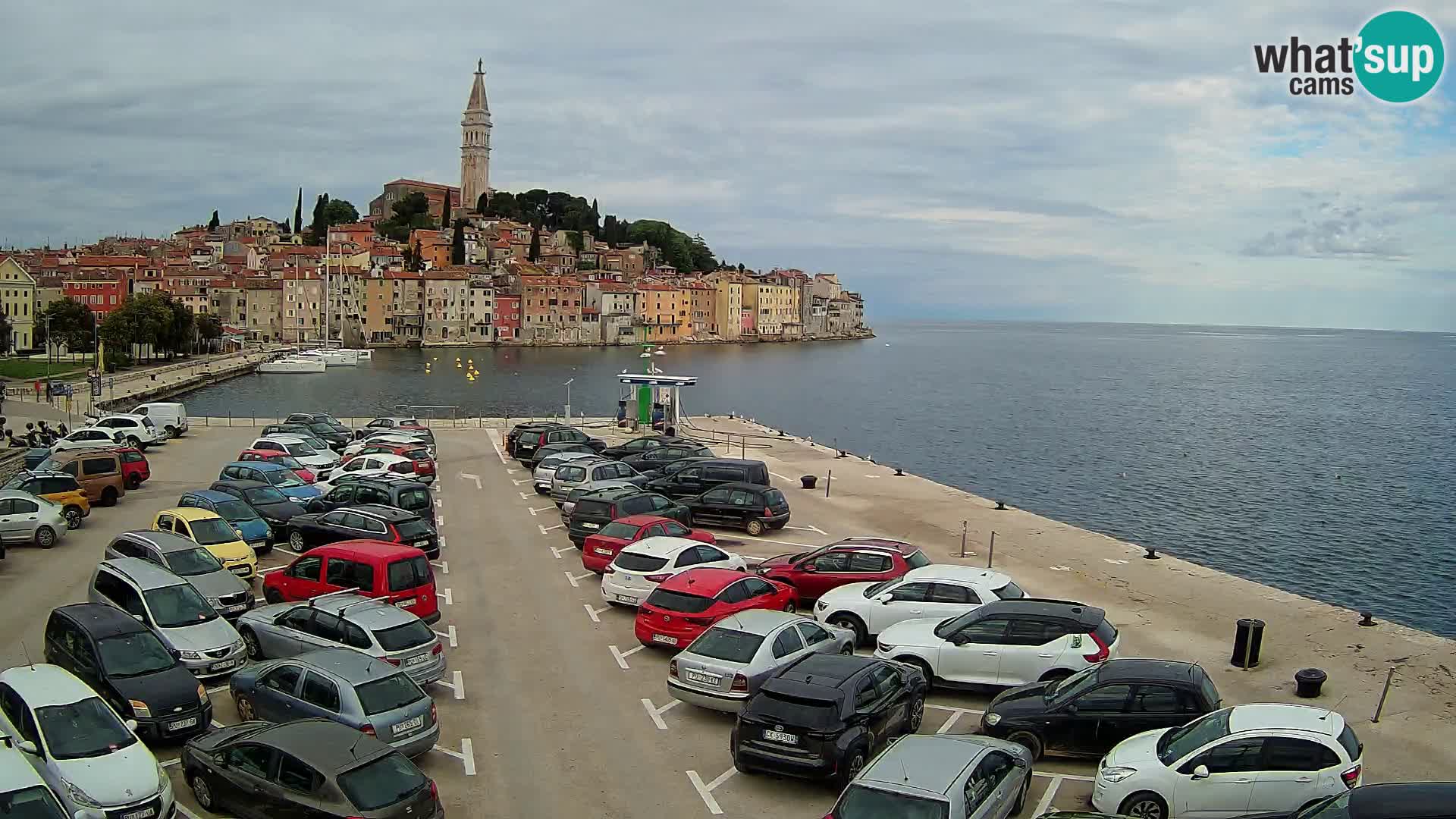 Webcam live Rovinj panorama de la ville | Istrie