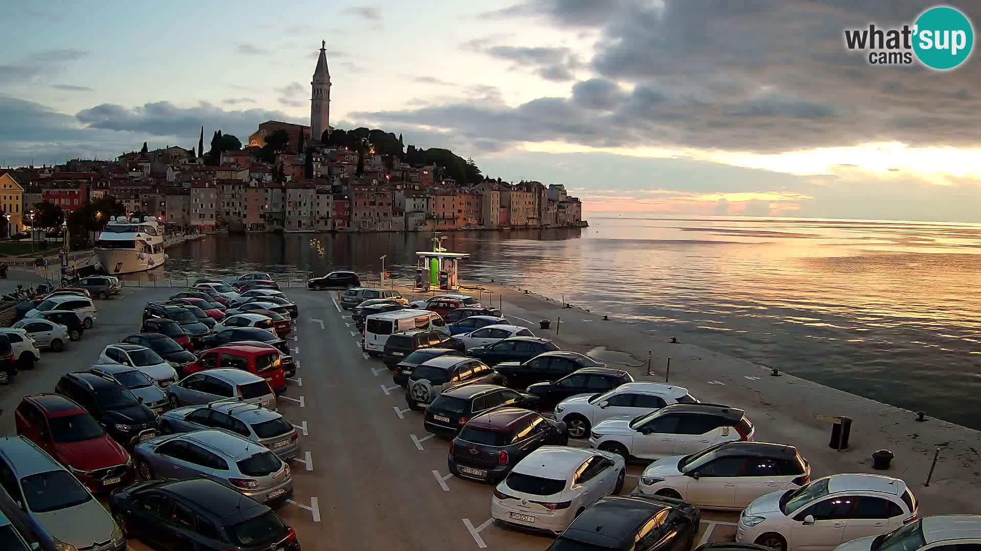 Webcam live Rovinj panorama de la ville | Istrie