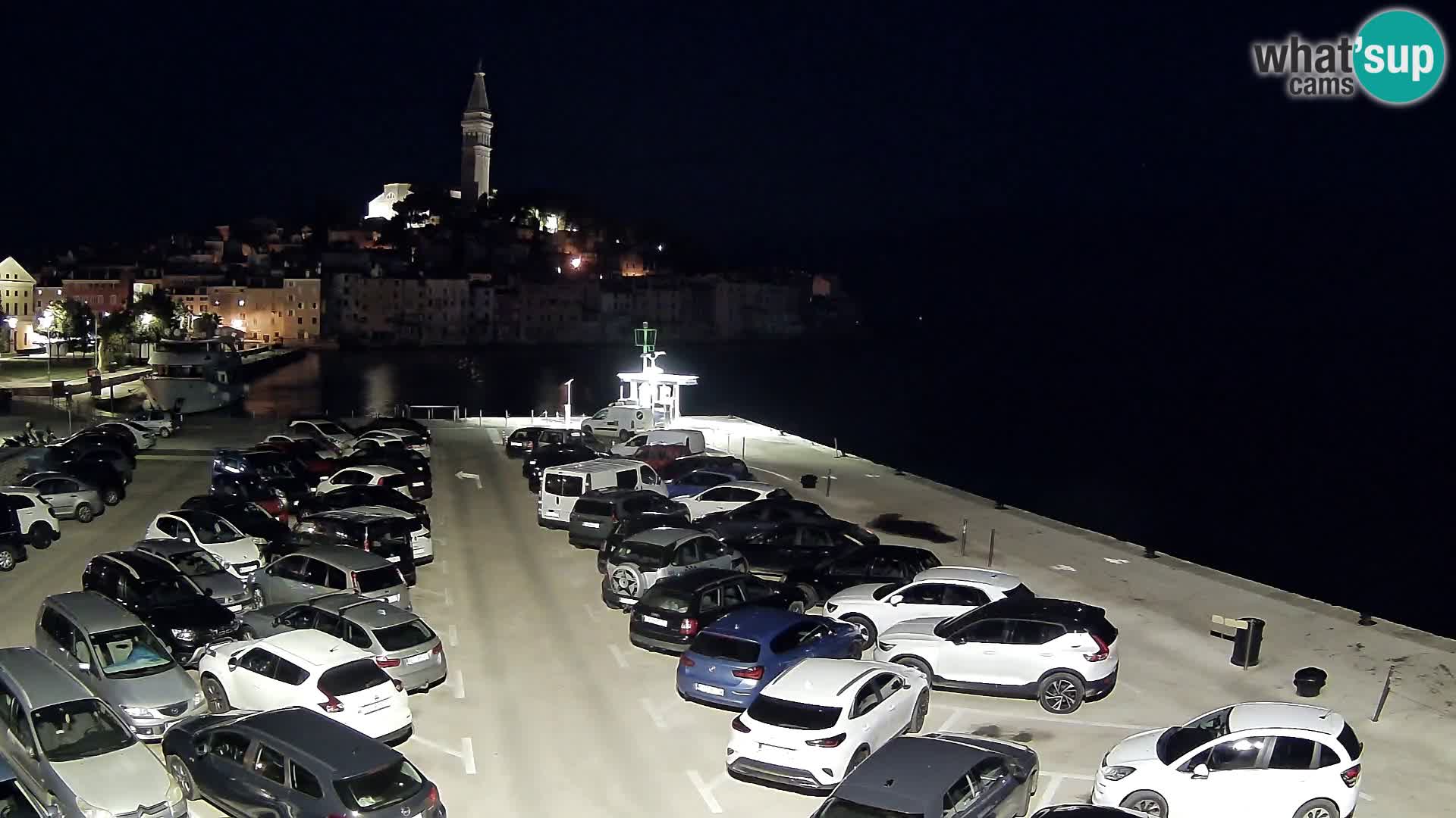 Spletna kamera Rovinj panorama mesta | Istra