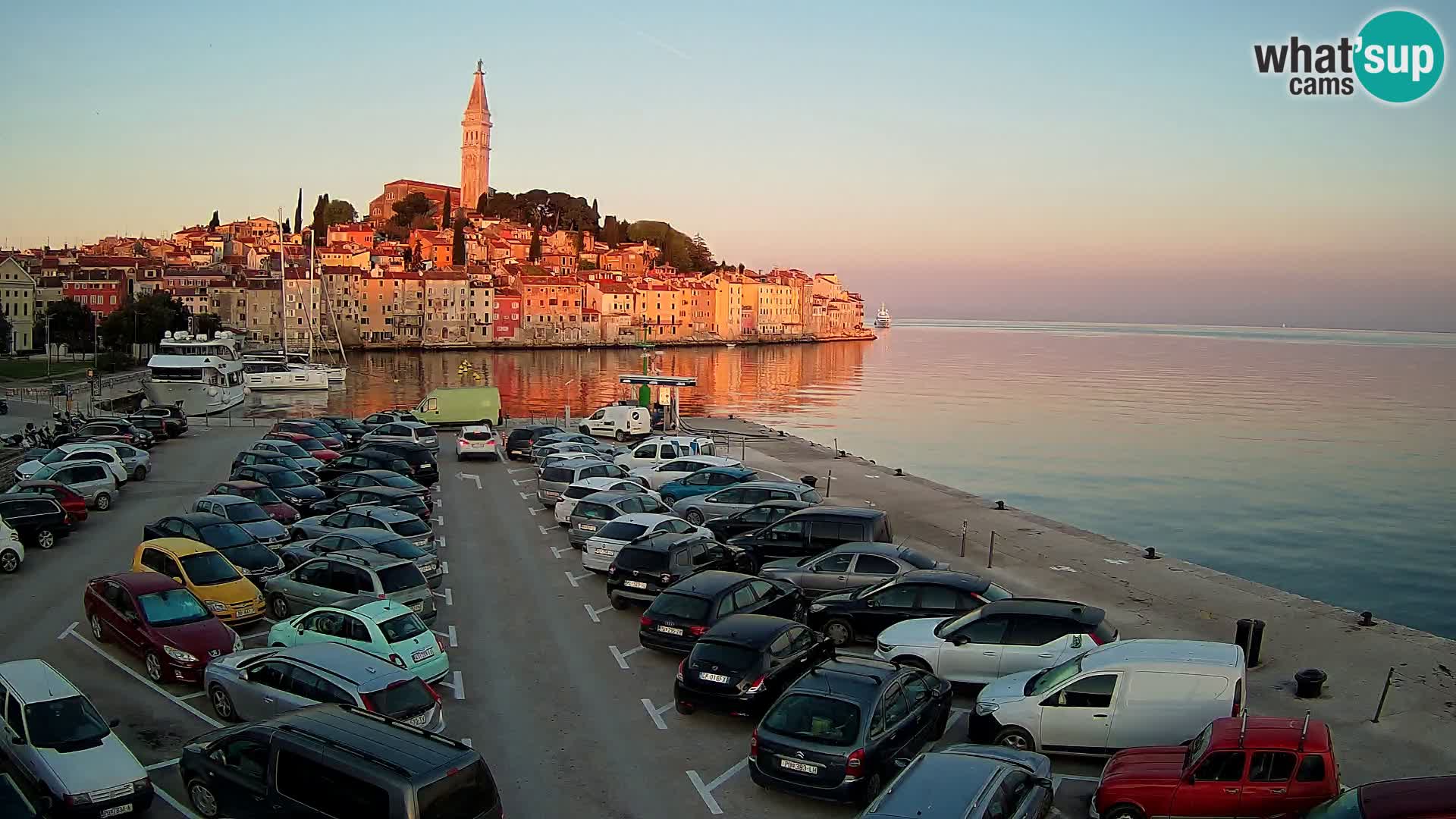 Web kamera Rovinj panorama grada