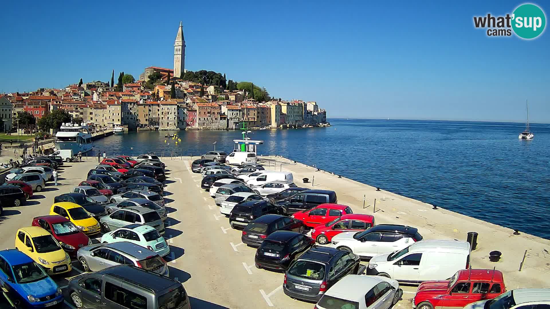 Webcam live Rovinj panorama de la ville | Istrie