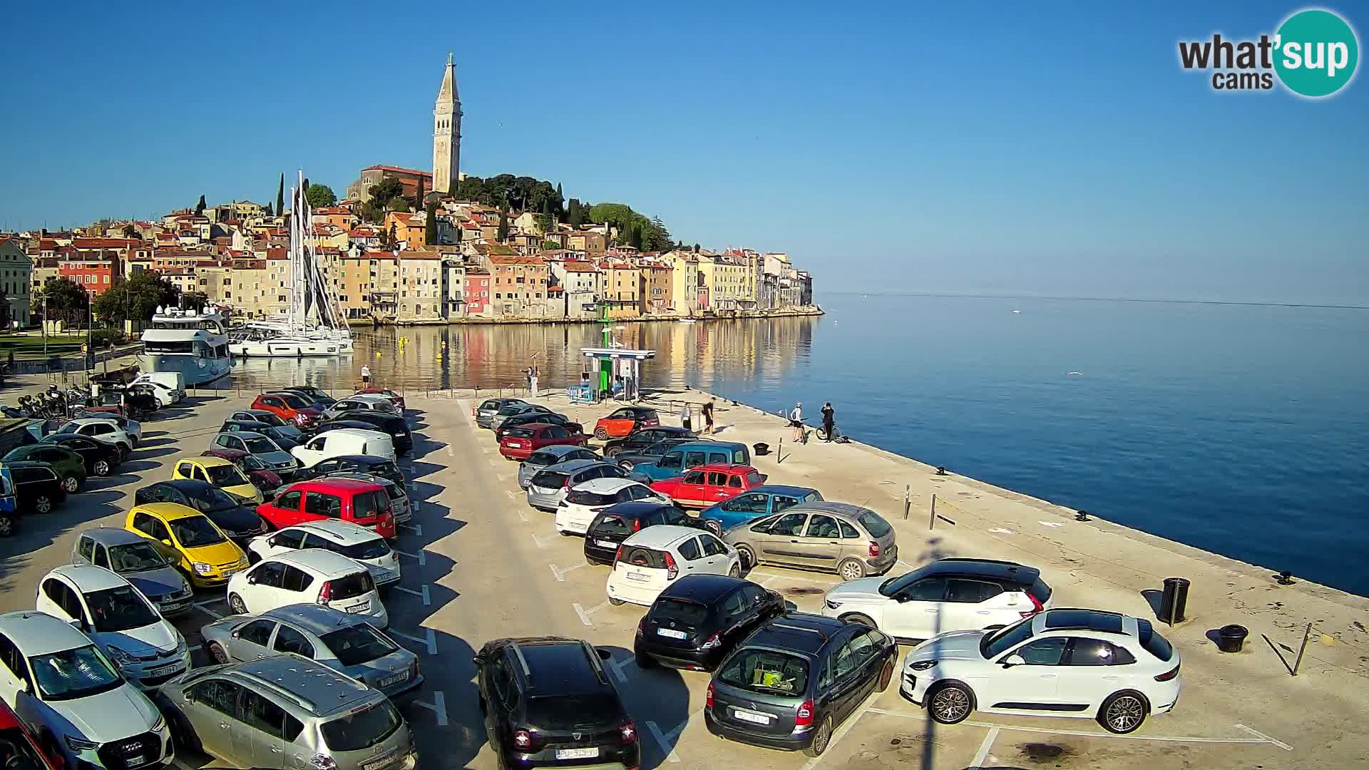 Webcam live Rovinj panorama de la ville | Istrie