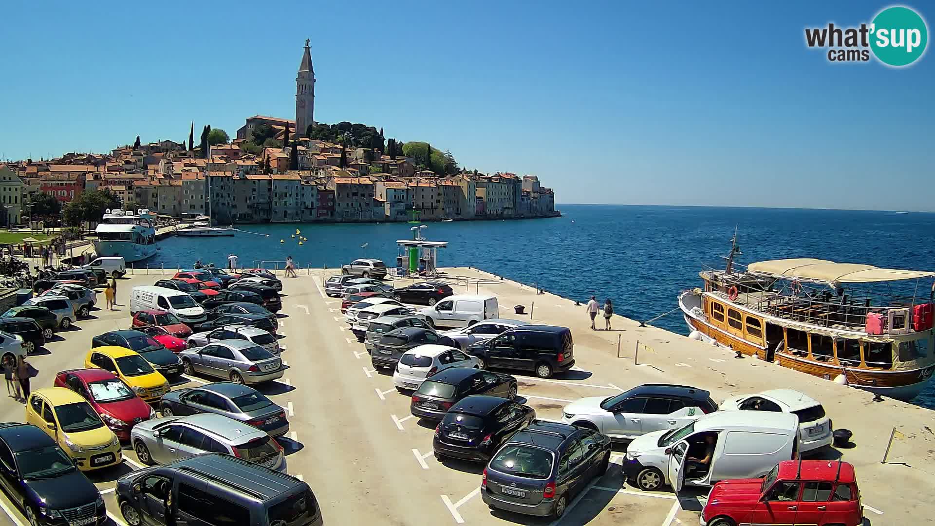 Webcam live Rovinj panorama de la ville | Istrie