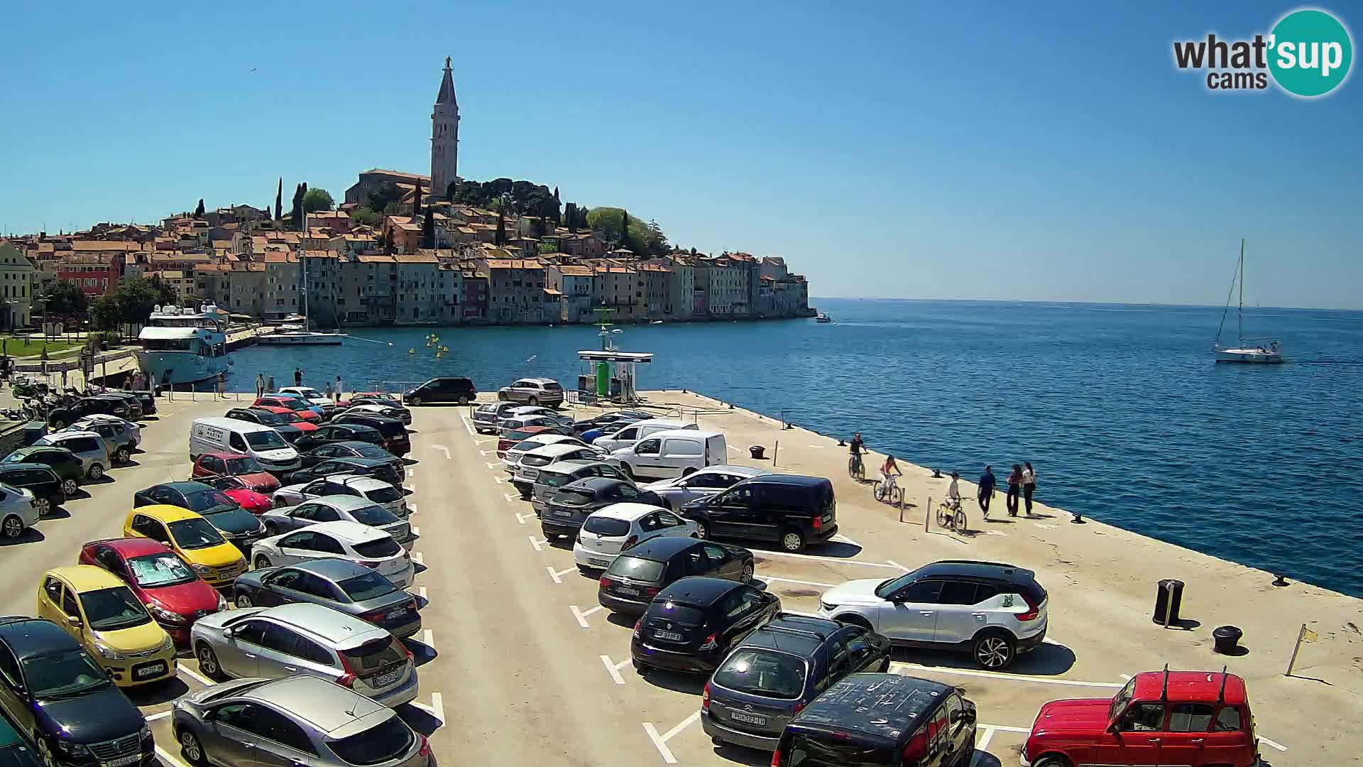 Spletna kamera Rovinj panorama mesta | Istra