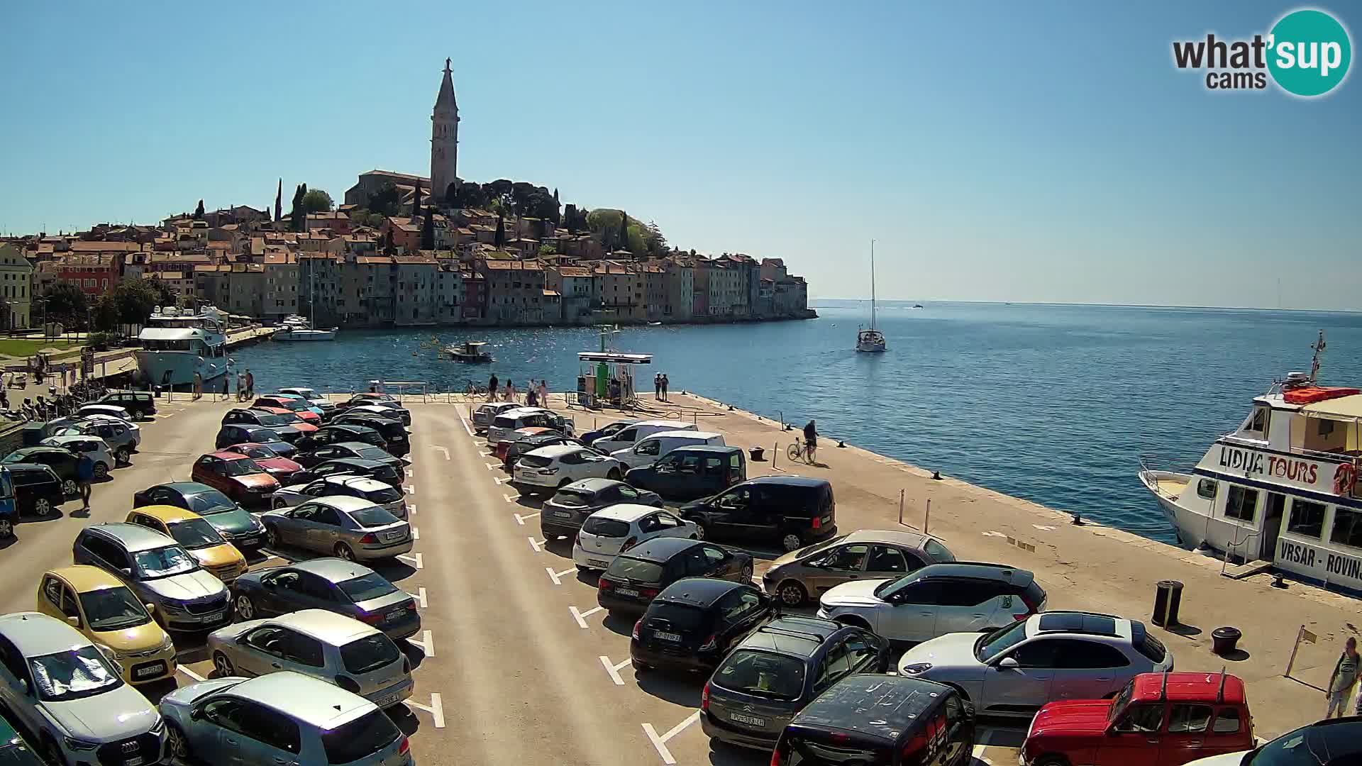 Spletna kamera Rovinj panorama mesta | Istra