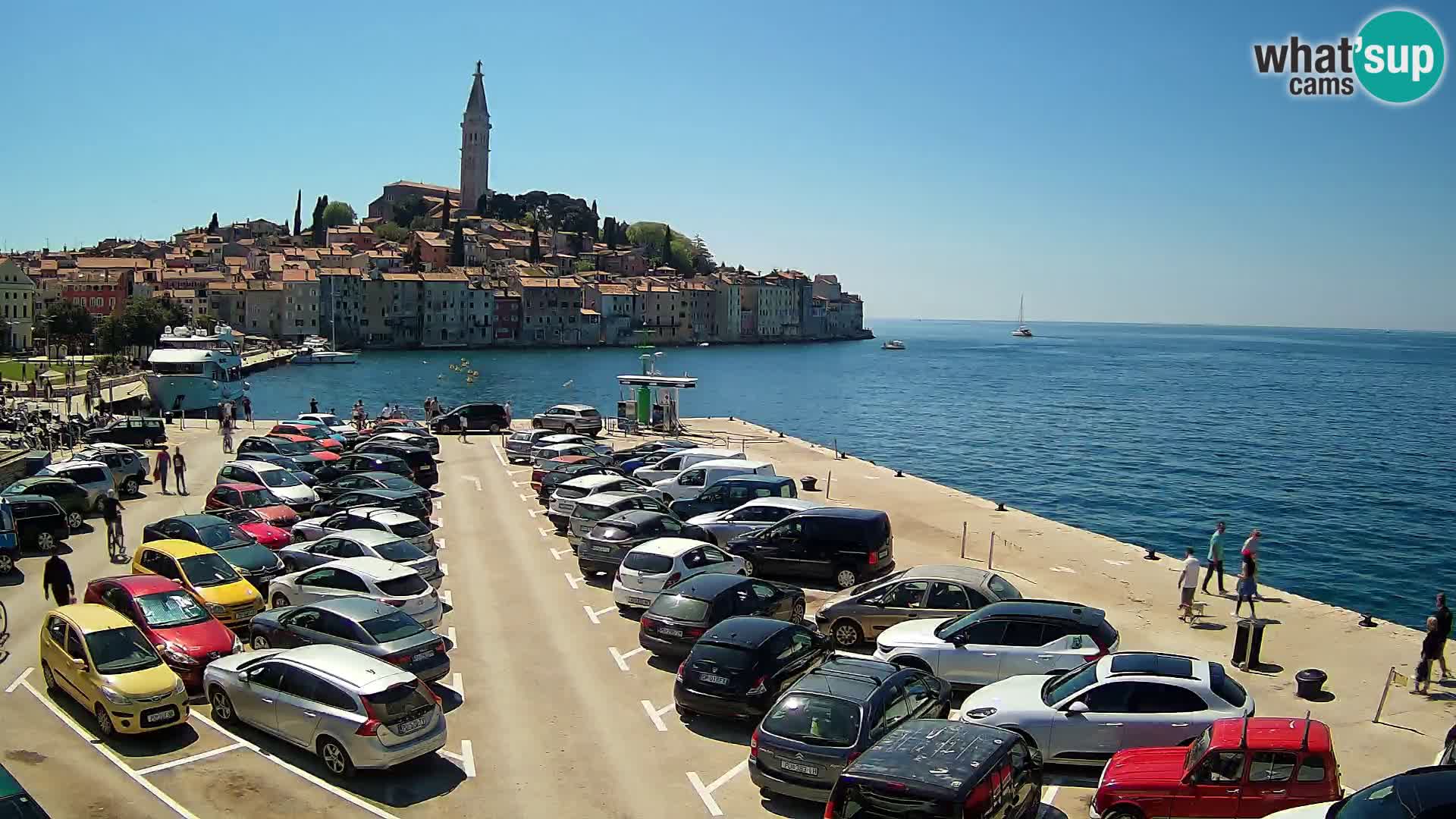 Spletna kamera Rovinj panorama mesta | Istra
