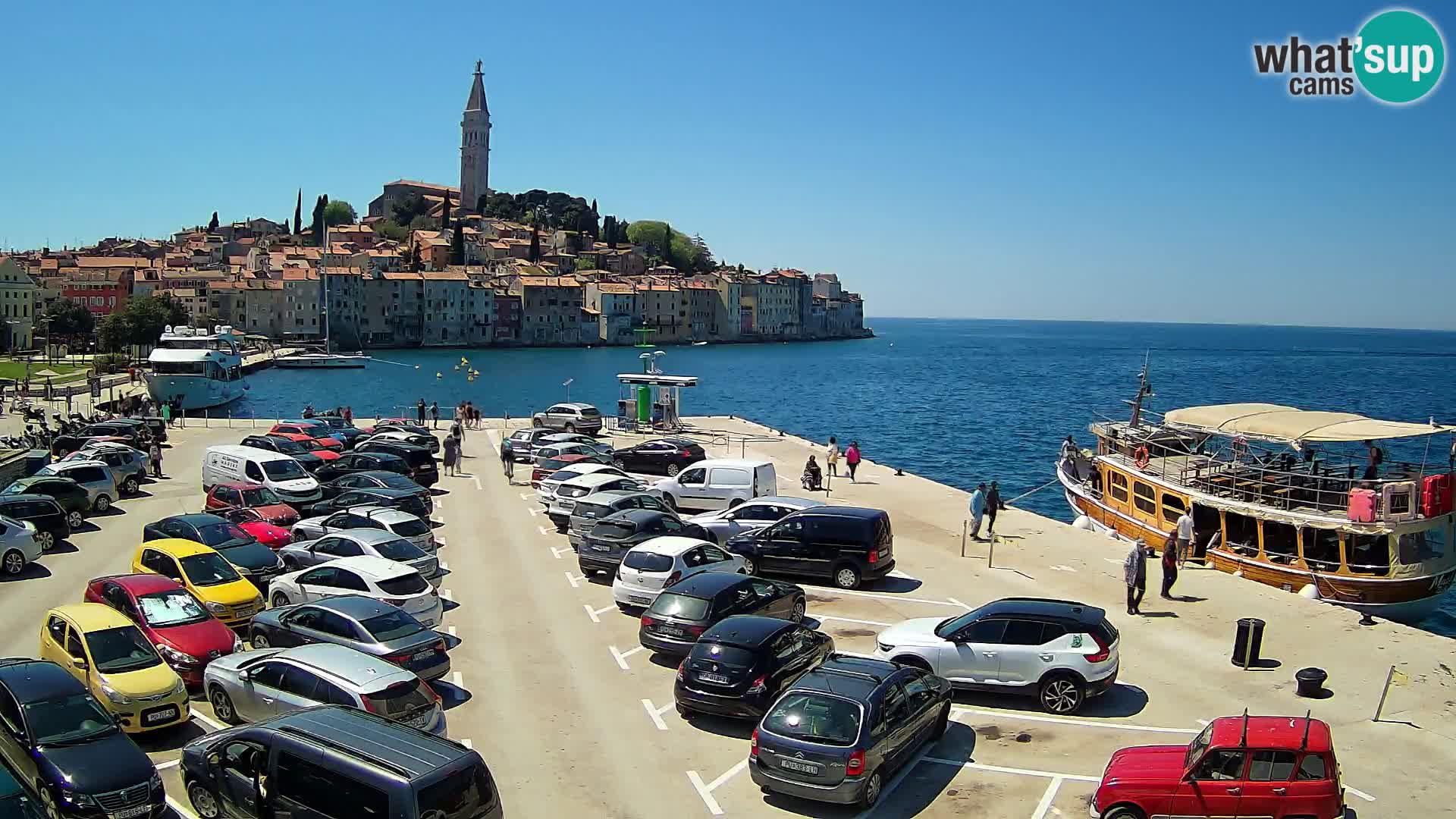 Webcam live Rovinj panorama de la ville | Istrie