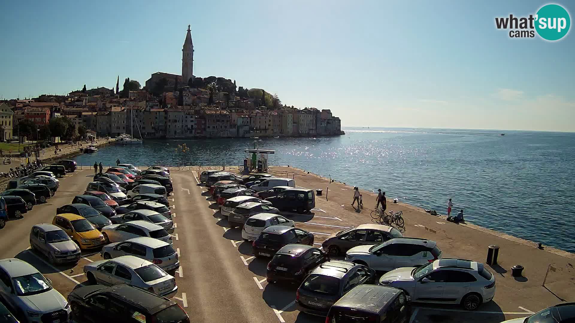 Spletna kamera Rovinj panorama mesta | Istra