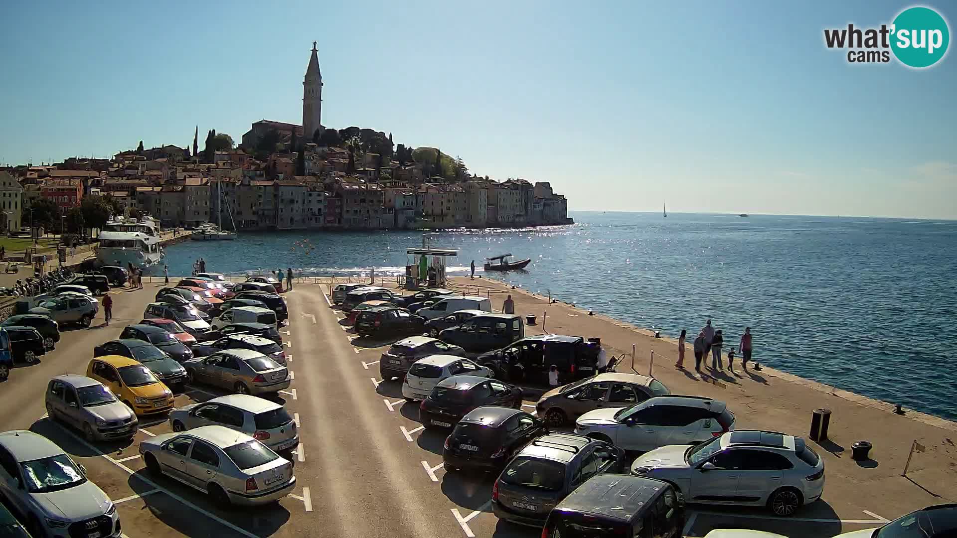 Webcam live Rovinj panorama de la ville | Istrie