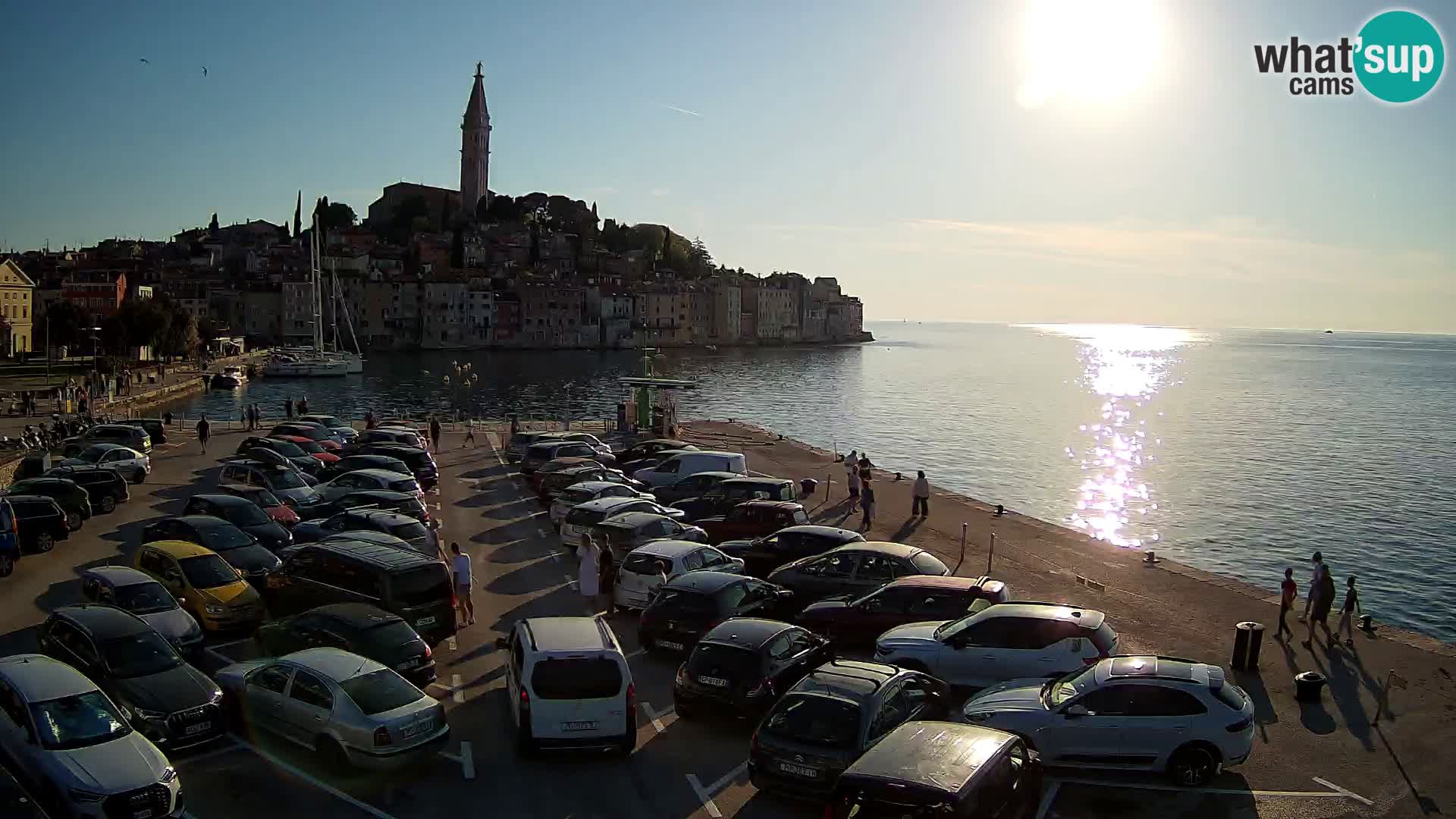 Spletna kamera Rovinj panorama mesta | Istra
