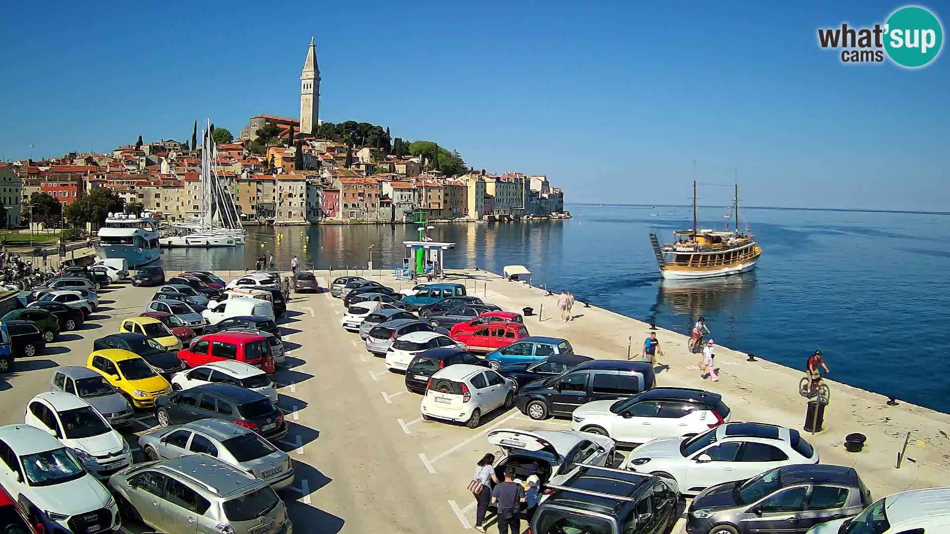 Webcam live Rovinj panorama de la ville | Istrie