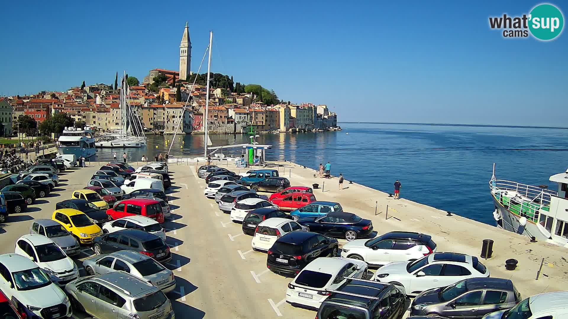 Web kamera Rovinj panorama grada