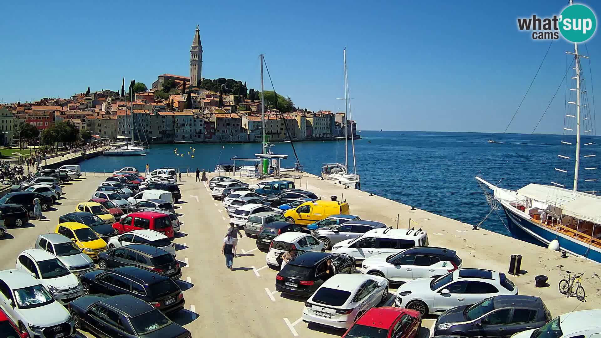 Web kamera Rovinj panorama grada