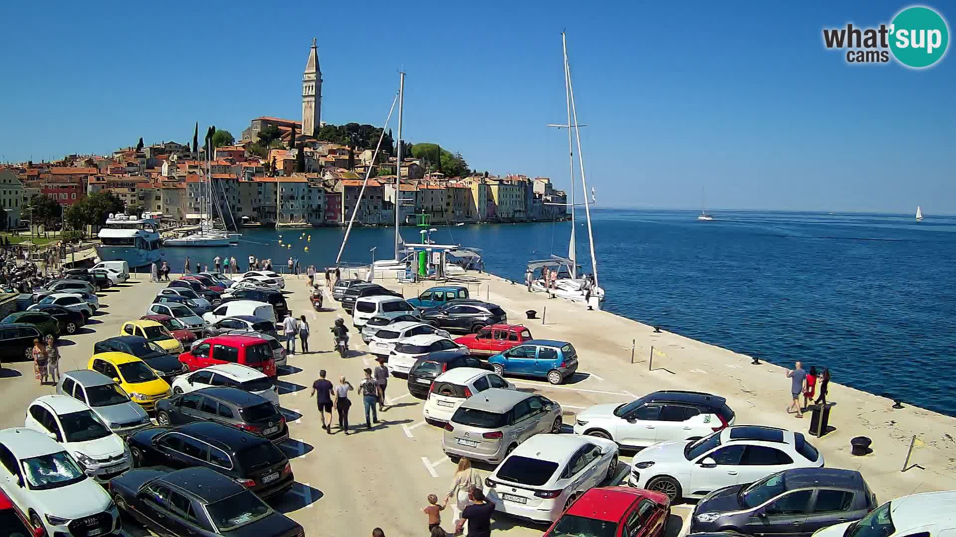 Web kamera Rovinj panorama grada