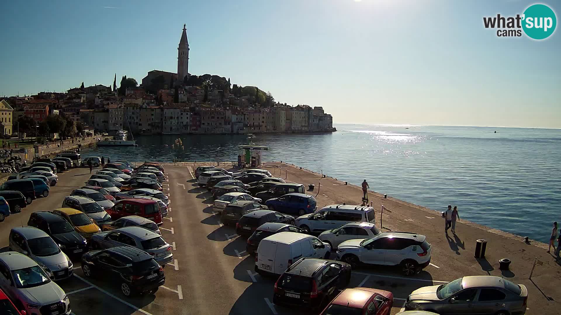 Spletna kamera Rovinj panorama mesta | Istra
