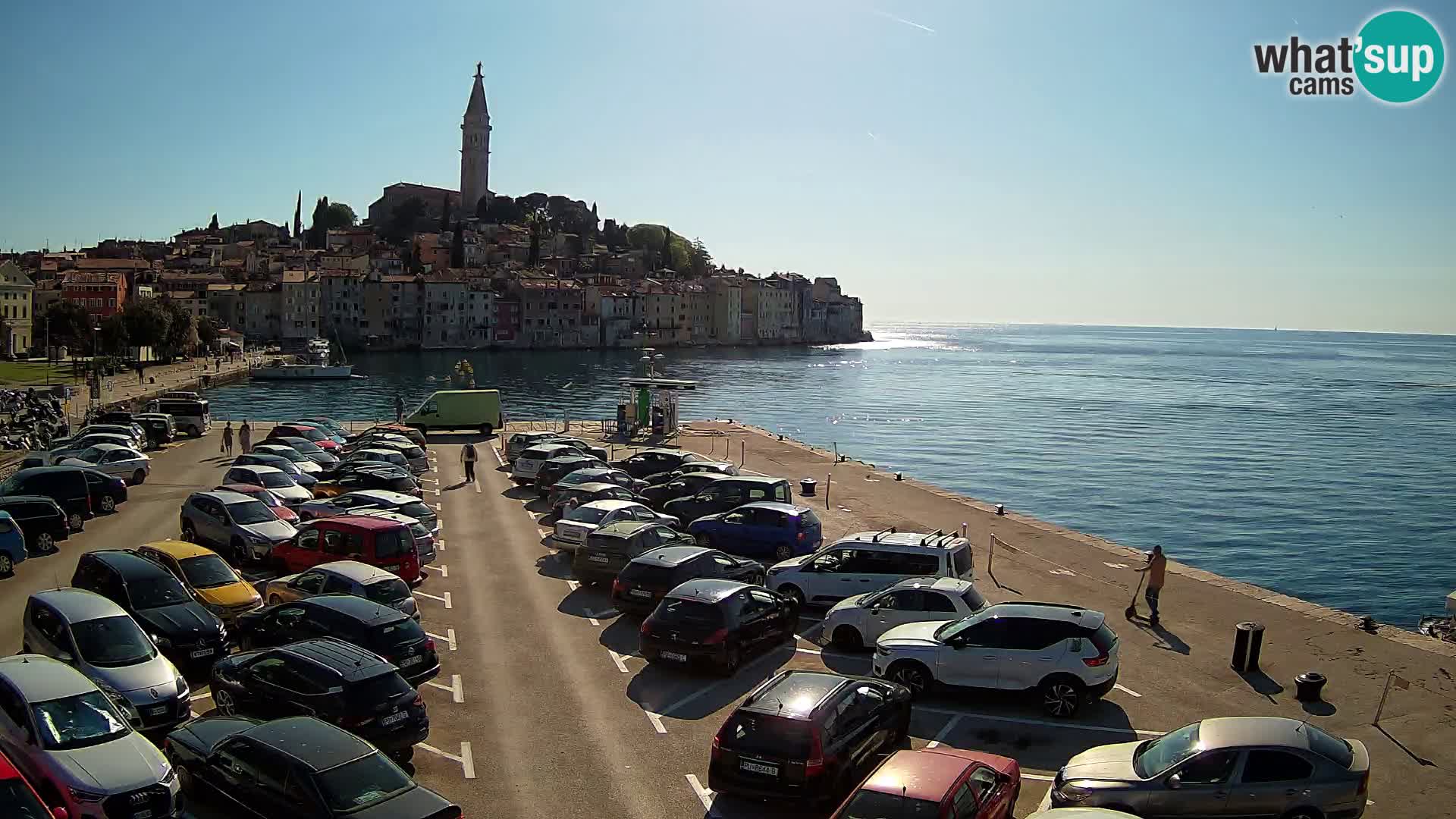 Spletna kamera Rovinj panorama mesta | Istra