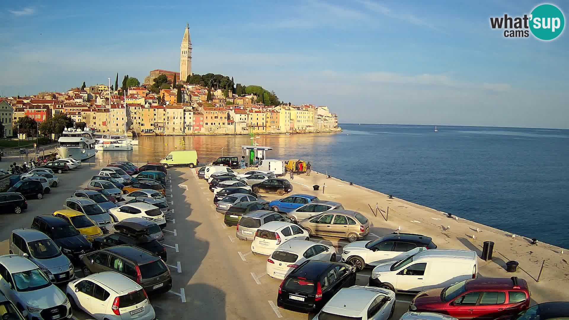 Webcam live Rovinj panorama de la ville | Istrie