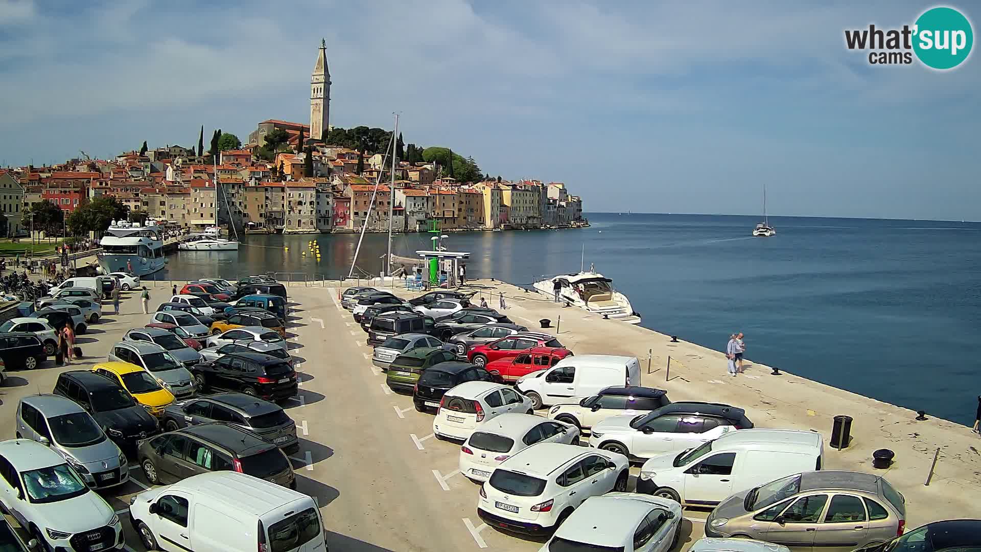 Spletna kamera Rovinj panorama mesta | Istra