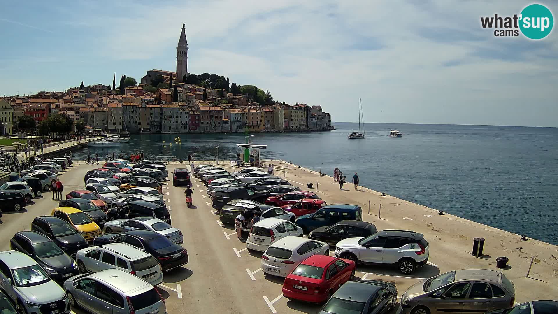 Spletna kamera Rovinj panorama mesta | Istra