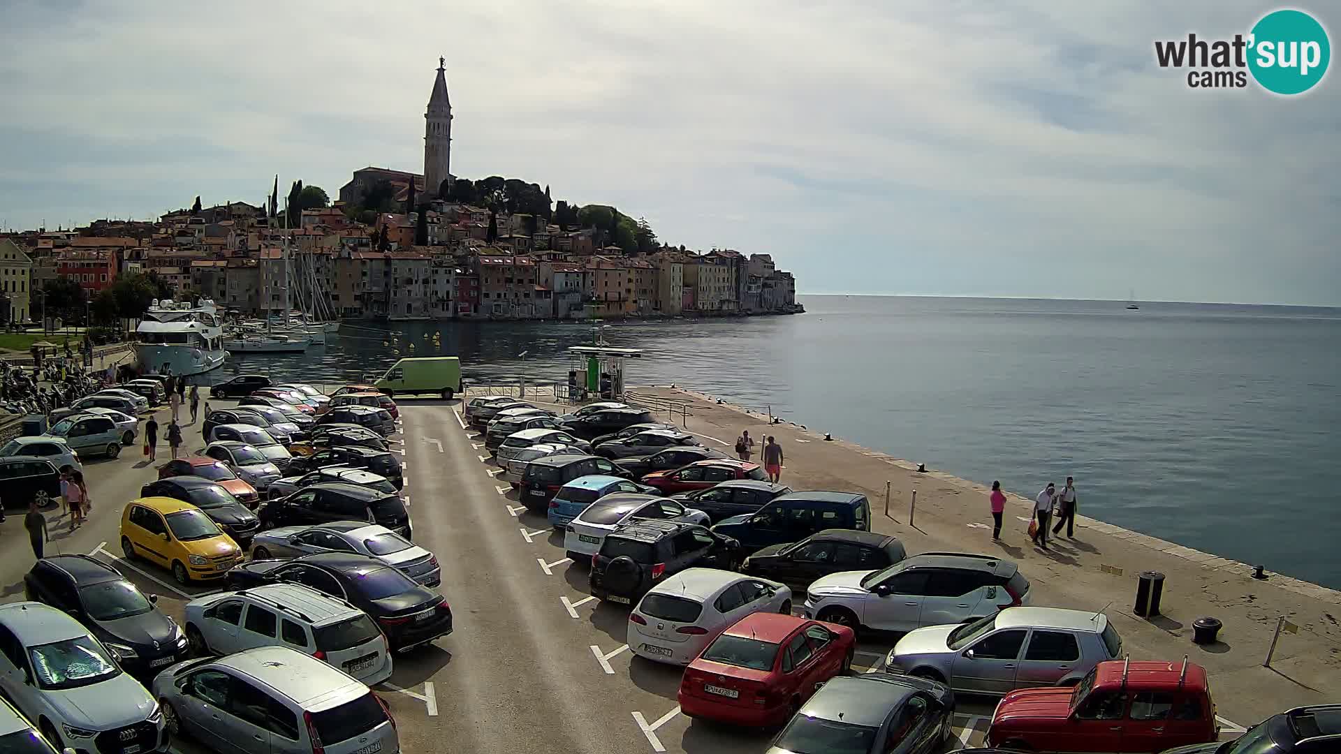 Spletna kamera Rovinj panorama mesta | Istra