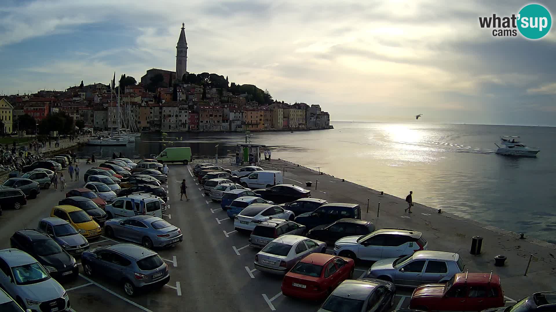 Spletna kamera Rovinj panorama mesta | Istra