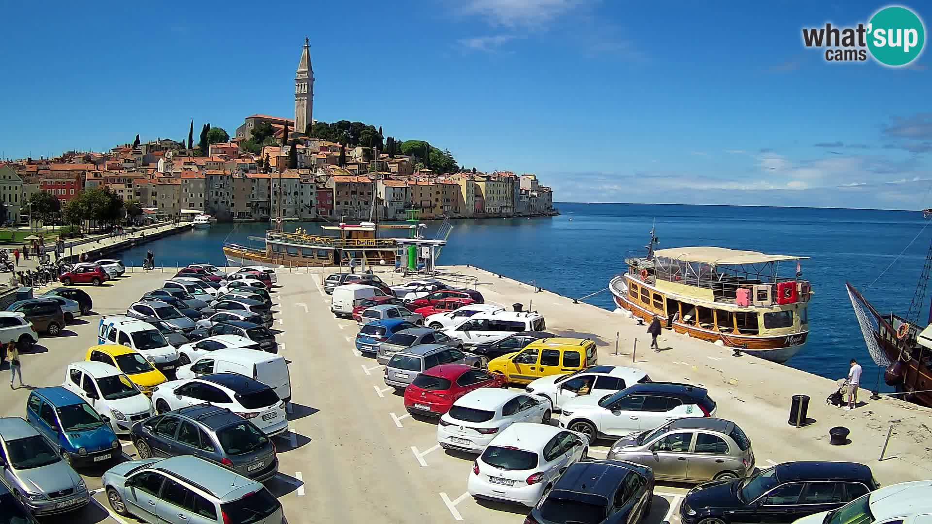 Web kamera Rovinj panorama grada