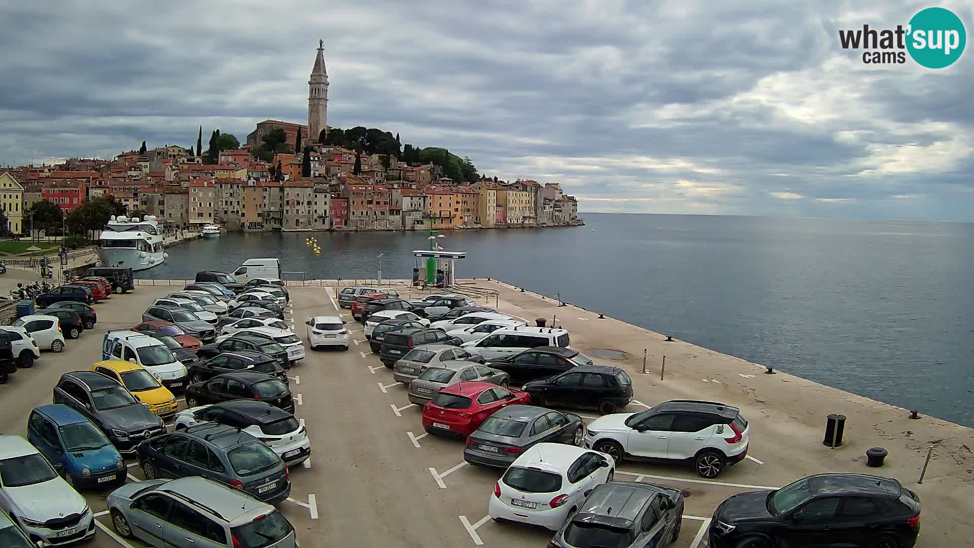 Spletna kamera Rovinj panorama mesta | Istra