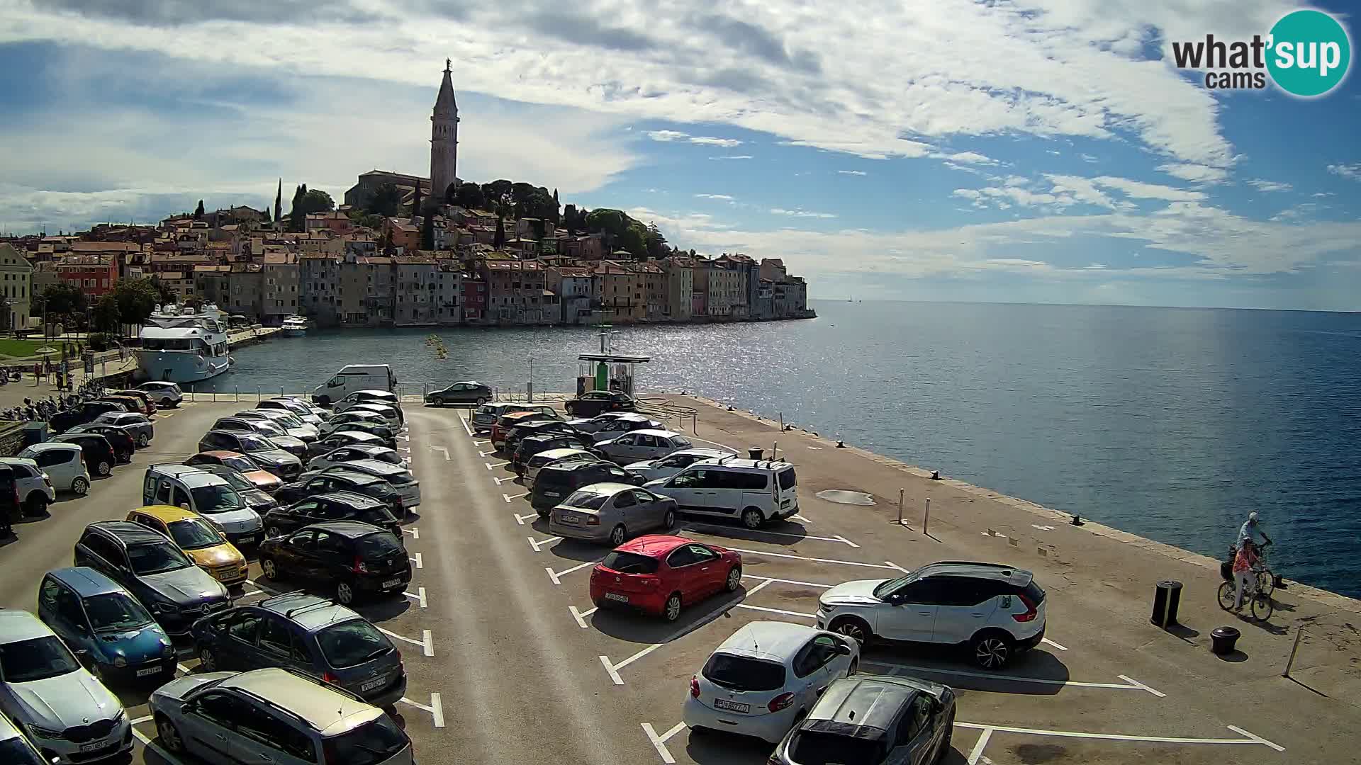 Spletna kamera Rovinj panorama mesta | Istra