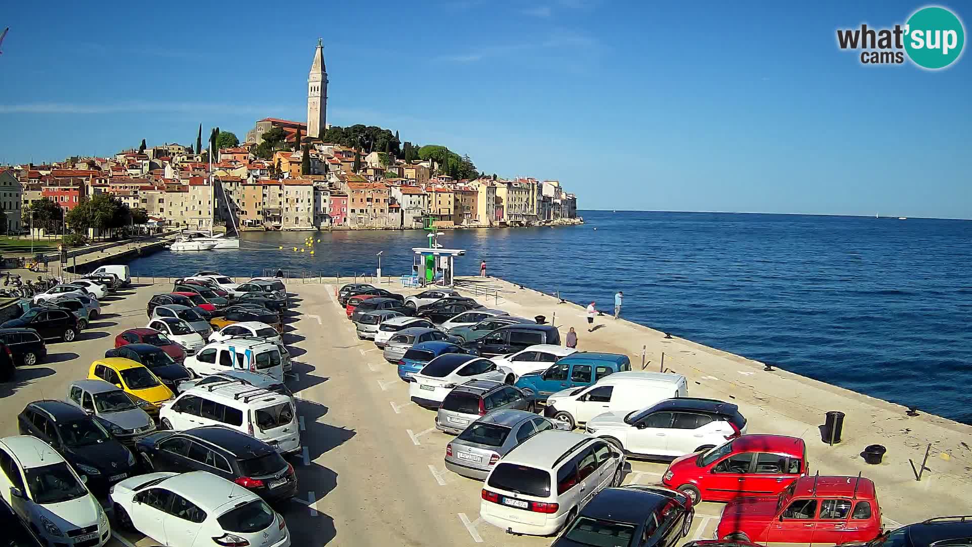 Web kamera Rovinj panorama grada
