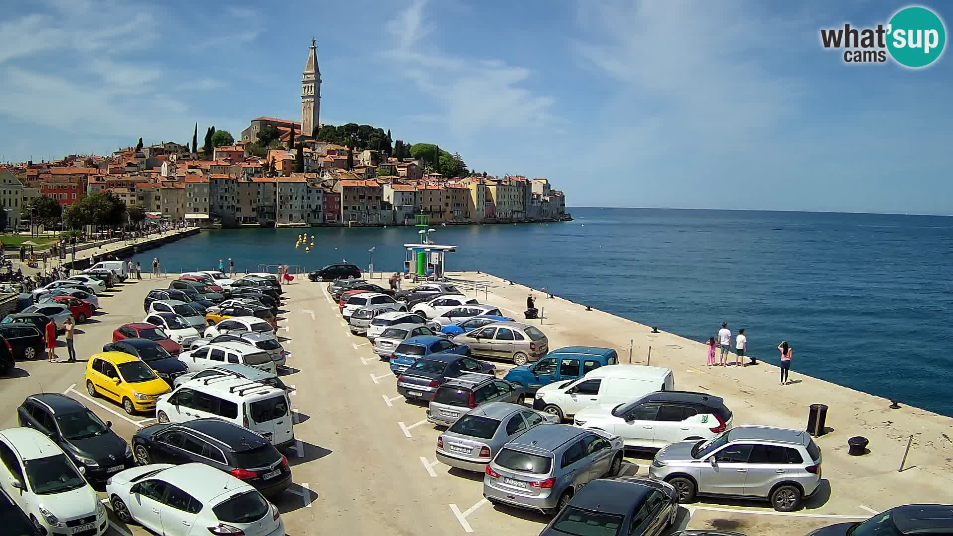 Spletna kamera Rovinj panorama mesta | Istra