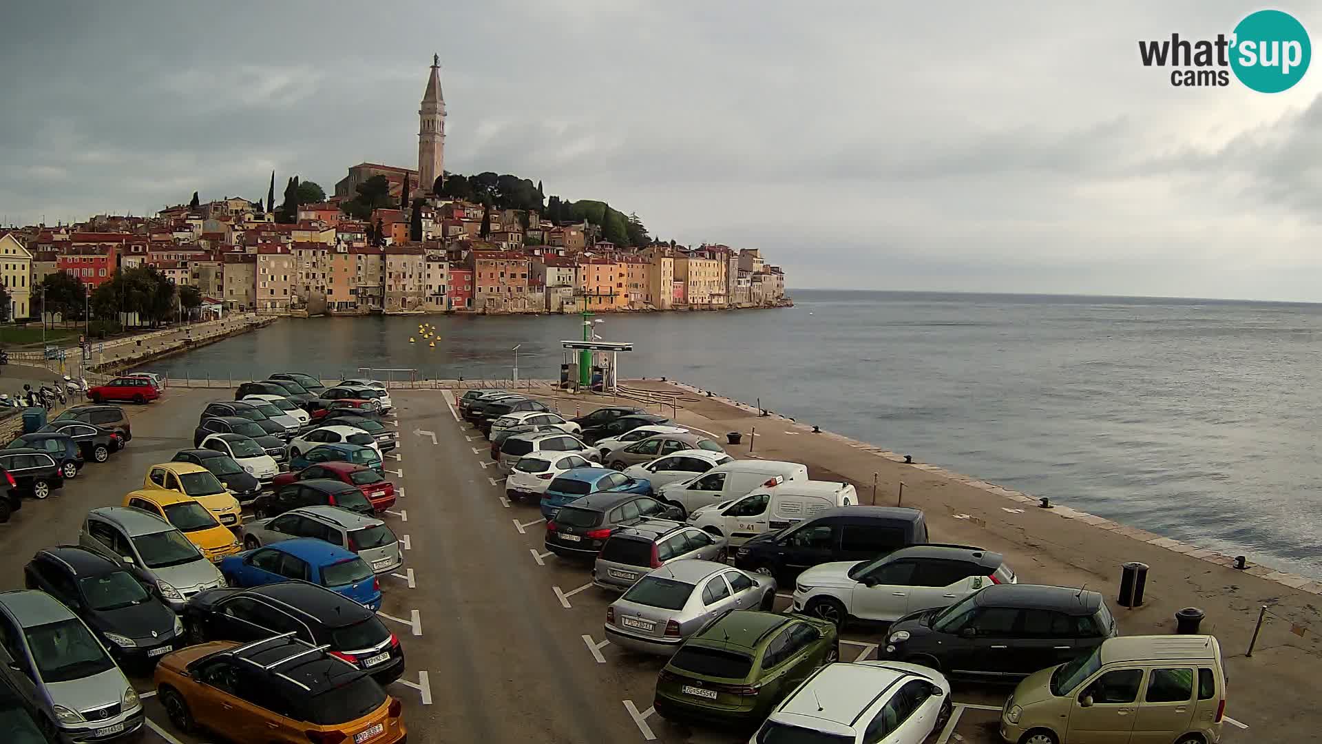 Spletna kamera Rovinj panorama mesta | Istra