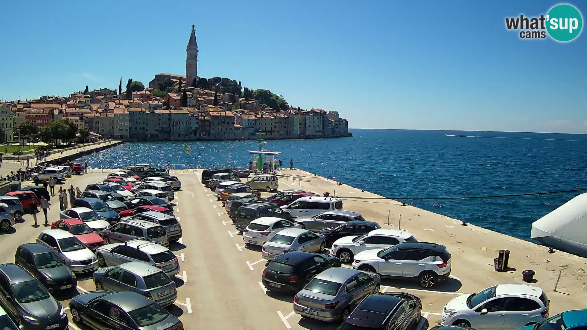 Webcam live Rovinj panorama de la ville | Istrie