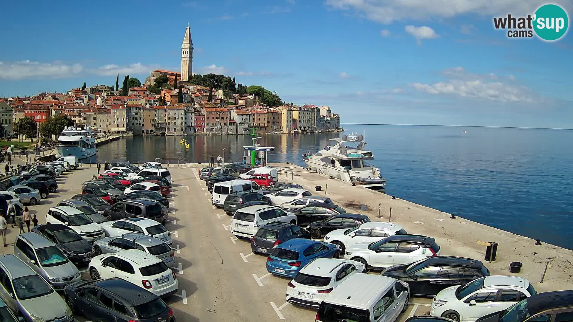 Webcam live Rovinj panorama de la ville | Istrie