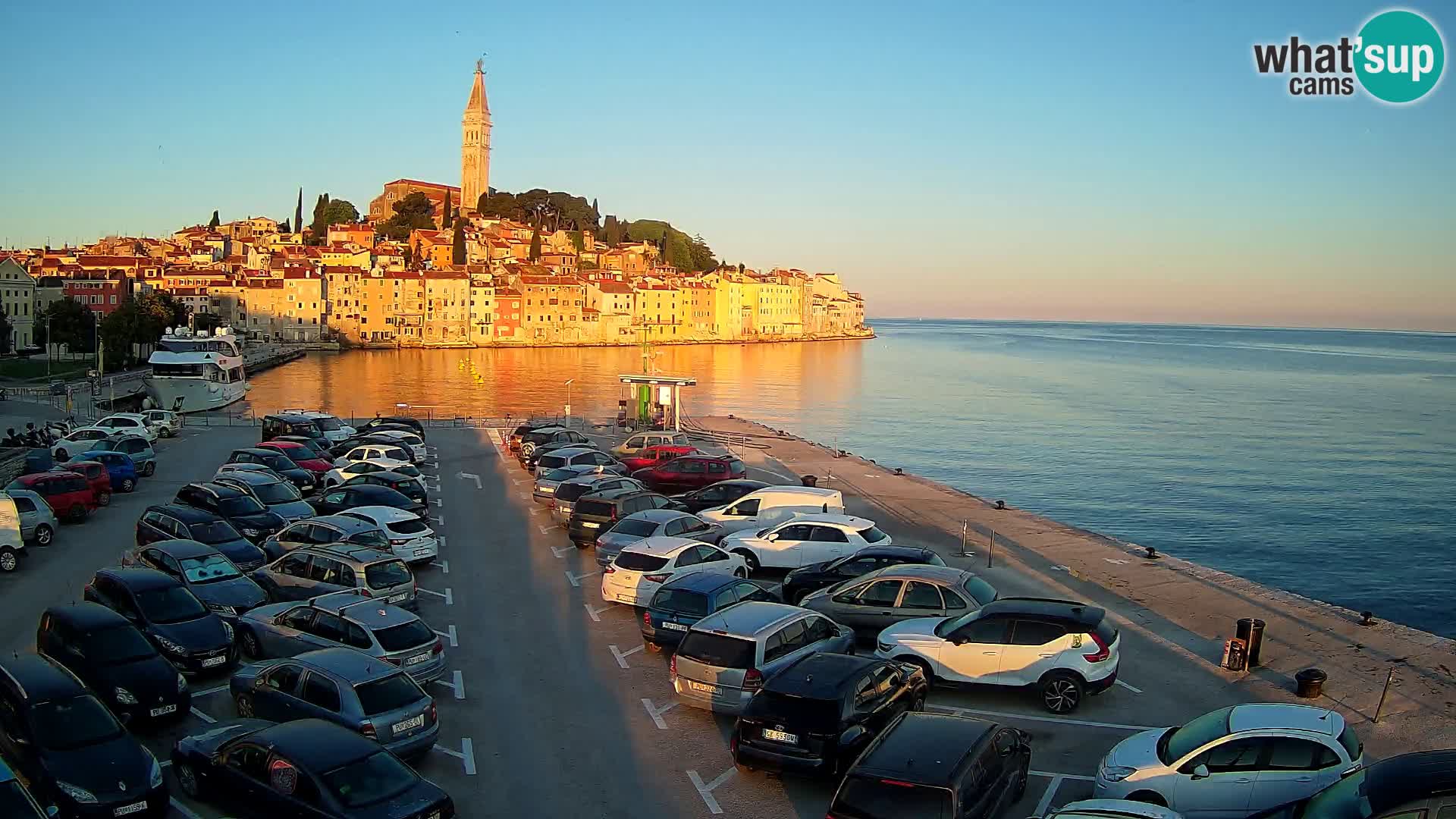 Webcam Rovigno / Rovinj – panorama della città