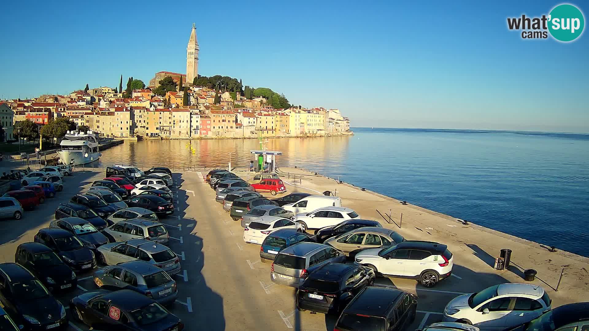 Webcam live Rovinj panorama de la ville | Istrie